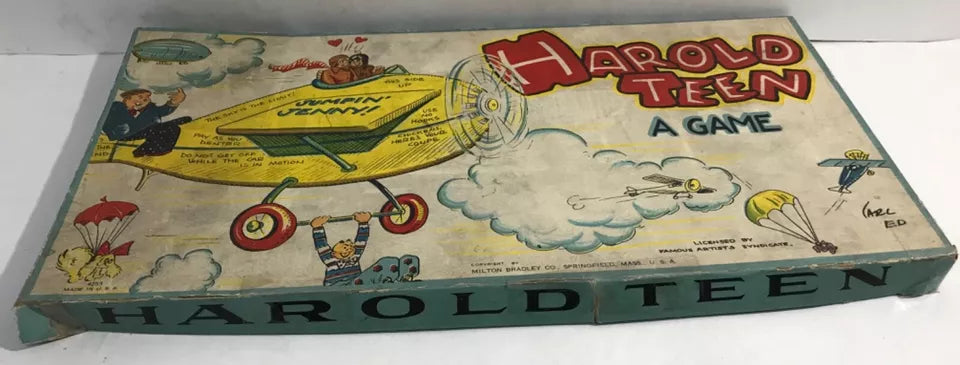 RARE 1920’s Harold Teen Board Game Carl Ed Comic Strip Based Milton Bradley FAIR