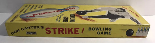 Don Carter's STRIKE Bowling Board Game 1964 Saalfield Publishing Co Artcraft VTG