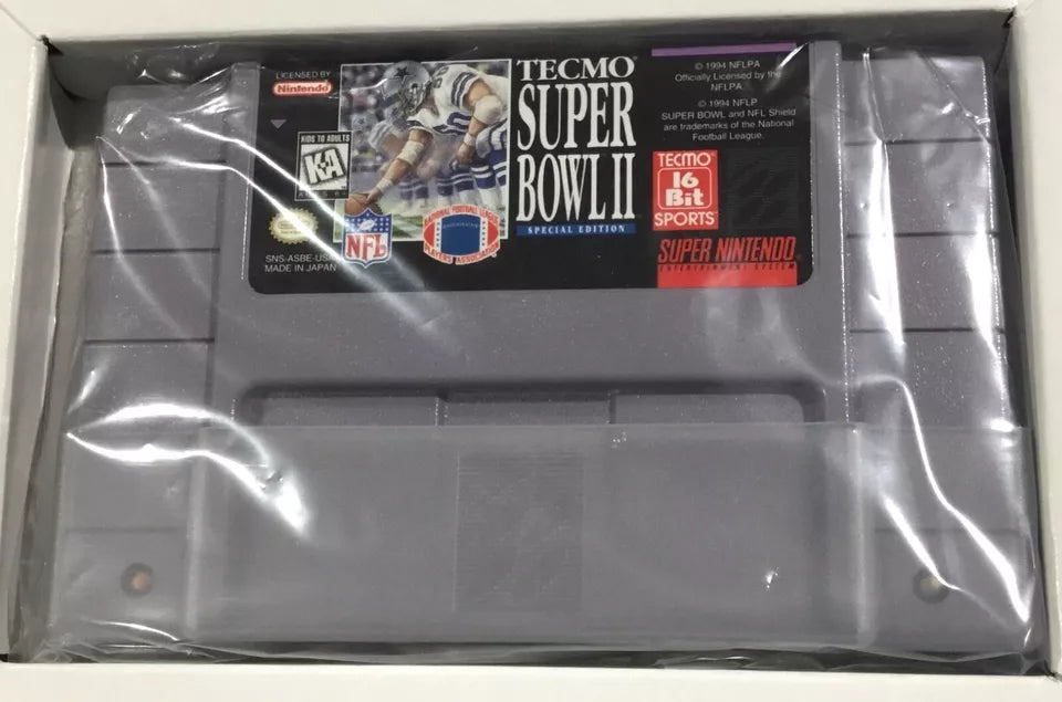 Tecmo Super Bowl 2 II Special Edition Super Nintendo SNES CIB 100% Complete Rare