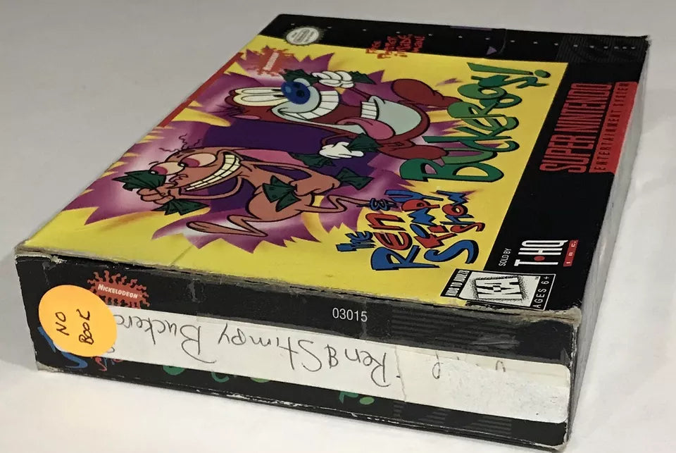 The Ren & Stimpy Show: Buckeroos! Box Only -- No Game SNES Super Nintendo