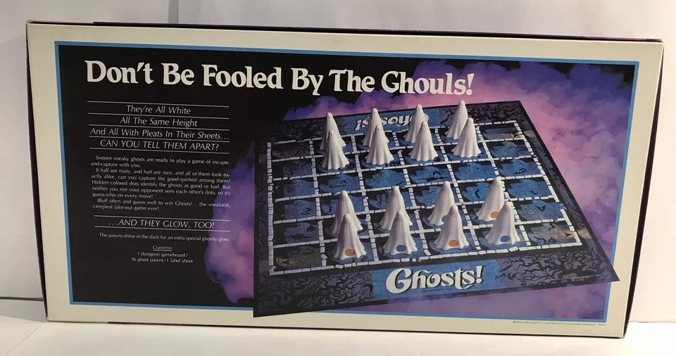 Vintage Milton Bradley Ghosts! 1985 Glow in The Dark Board Game - COMPLETE!