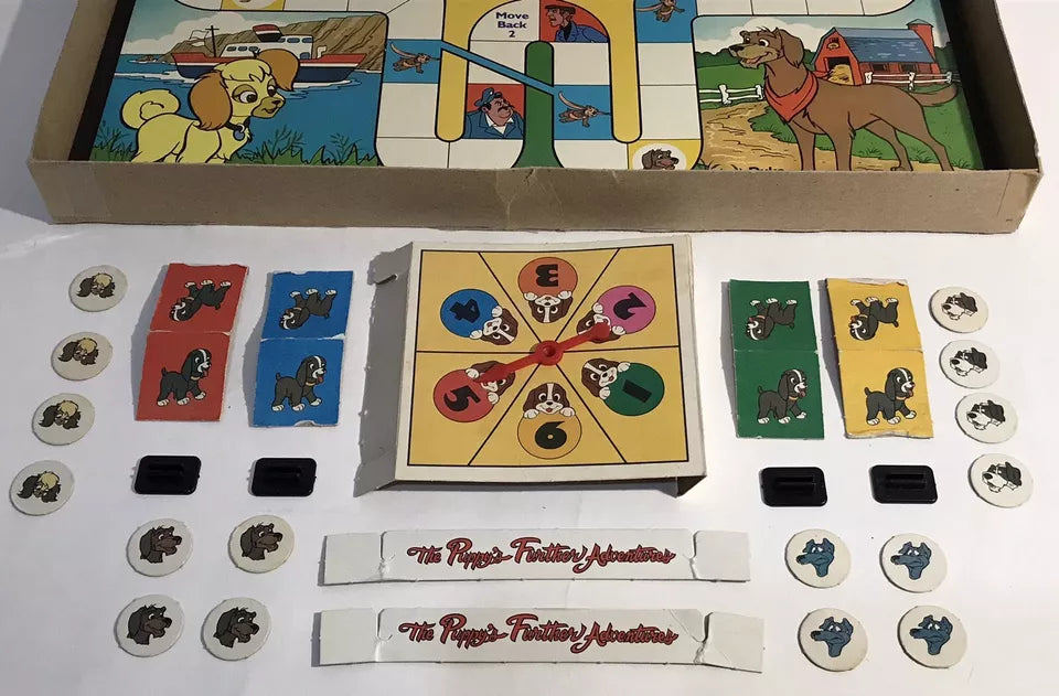 1984 Milton Bradley The Puppy's Further Adventures Vintage Board Game COMPLETE