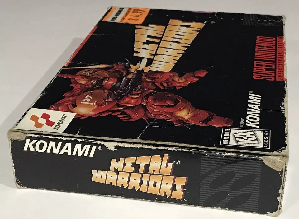 Metal Warriors (Super Nintendo, 1995) Box ONLY, No Game, SNES, Very Rare Konami