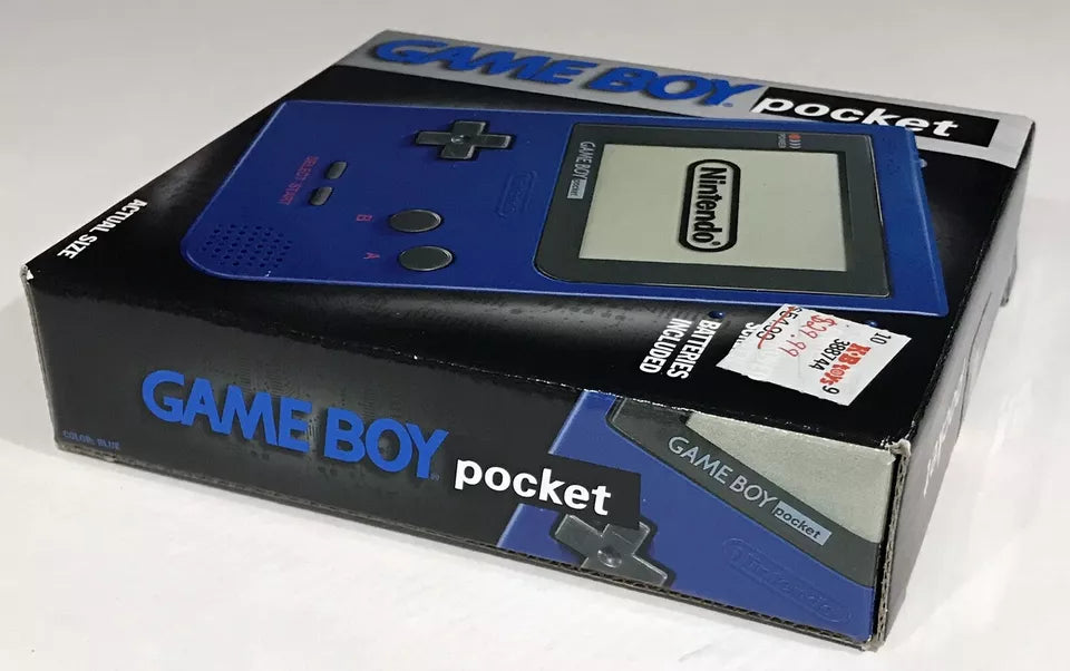 Blue Nintendo Game Boy Pocket System Console NEW Factory Sealed In Box Nr Mint