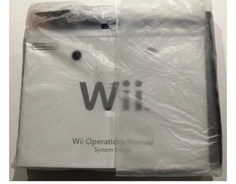 BRAND NEW SEALED Wii Console Operations Settings & System Setup Manuals Only