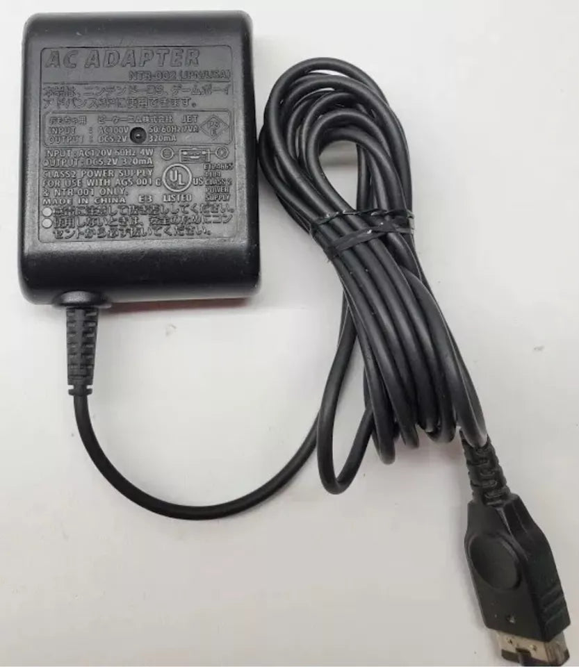 Nintendo Gameboy Advance SP Wall Charger OEM Plug for GBA or Original DS - Works