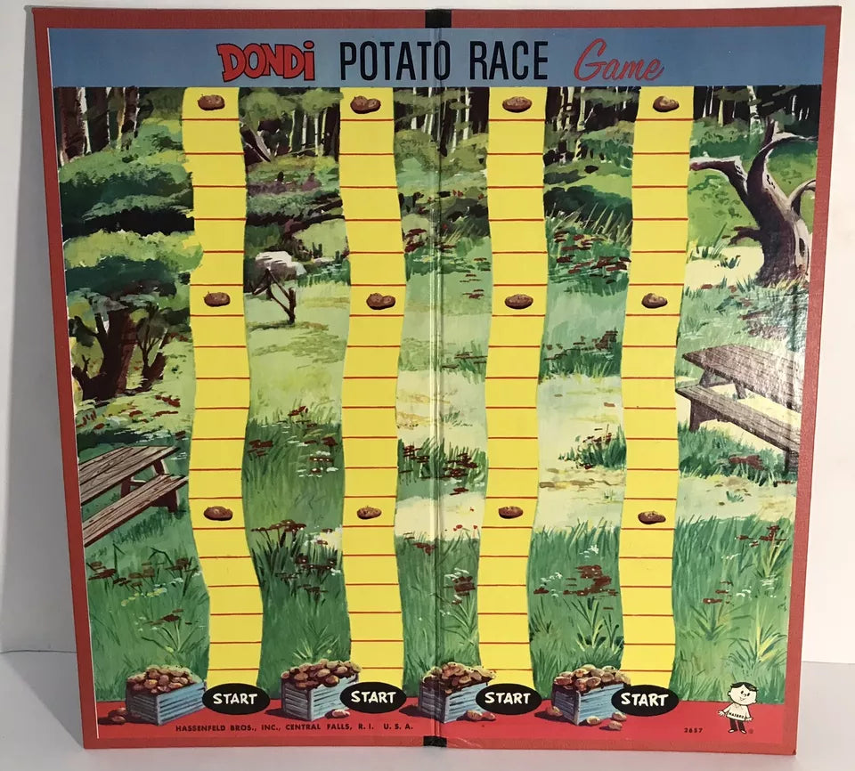 Dondi Potato Race Board Game Vintage Hassenfeld Bros. USA Complete