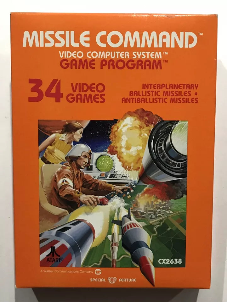 Atari 2600 Missile Command Atari Complete In Box Tested Mint