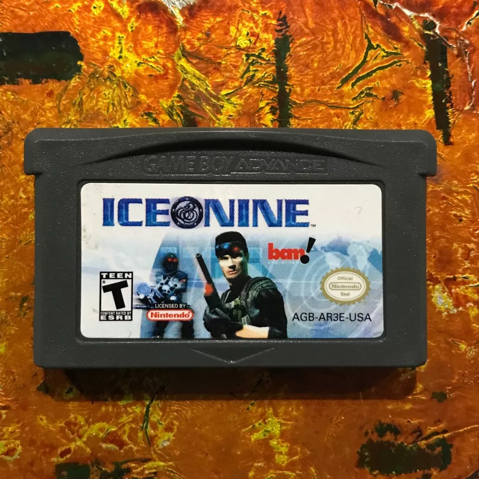 ICE NINE Nintendo Gameboy ADVANCE GBA Tested AUTHENTIC