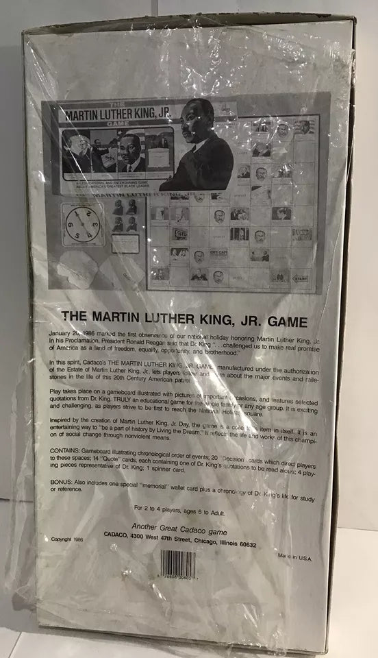 Cadaco 1986 : The Martin Luther King, Jr. Game - Educational Board Game Complete