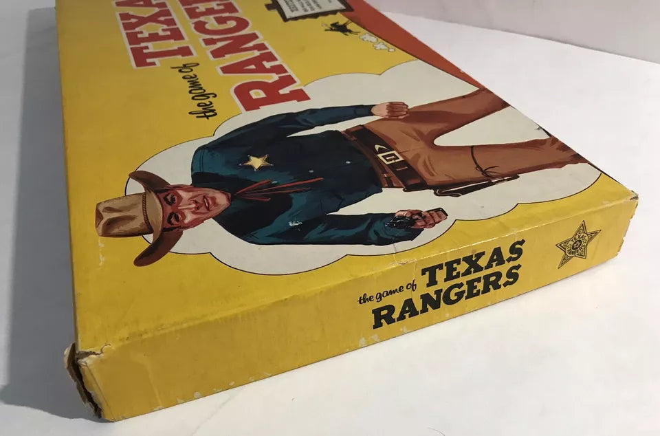 Vintage 1950s TEXAS RANGERS Board GAME by ALL-FAIR Complete Scarce