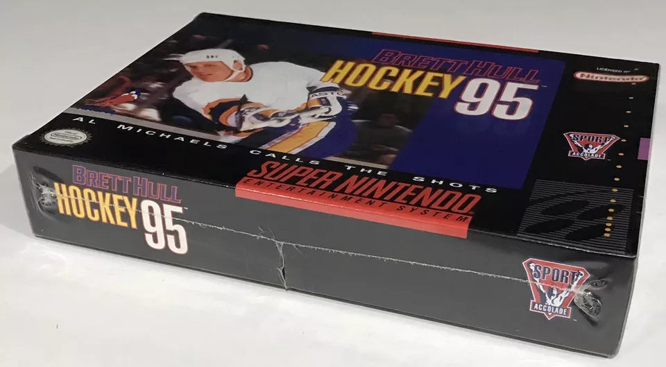 SNES Super Nintendo BRETT HULL HOCKEY '95 1995 Brand NEW & Factory Sealed!