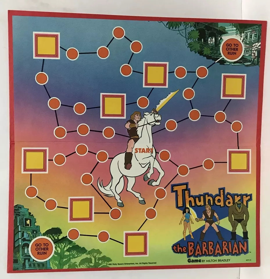 RARE Vintage Thundarr the Barbarian Board Game Milton Bradley