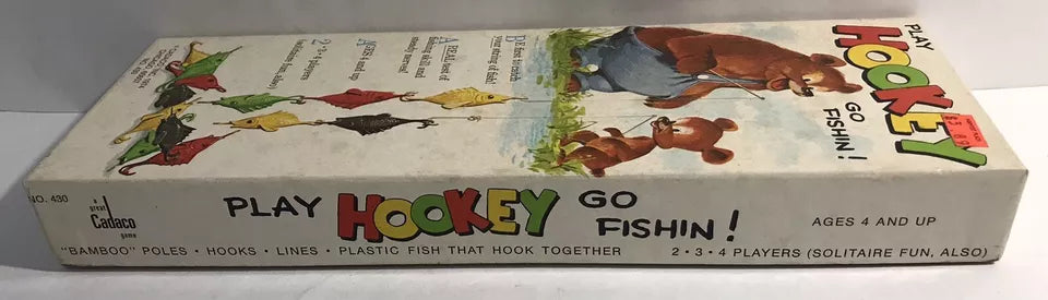 1974 Vintage Play Hookey Go Fishin Board Game New Sealed Cadaco Near Mint