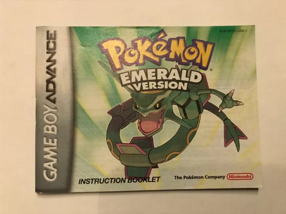 Gameboy Advanced Manual Instruction Booklet Book GBA YOU CHOOSE