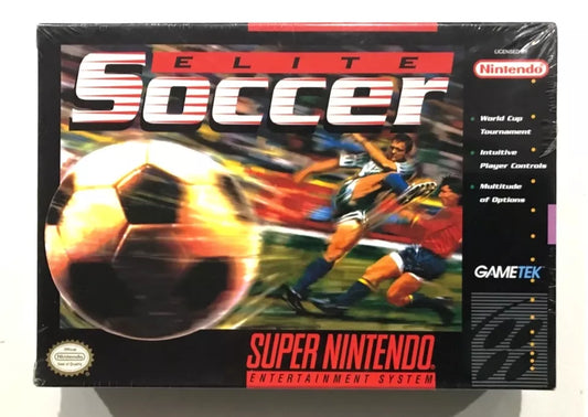 Elite Soccer Super Nintendo SNES BRAND NEW FACTORY SEALED RARE