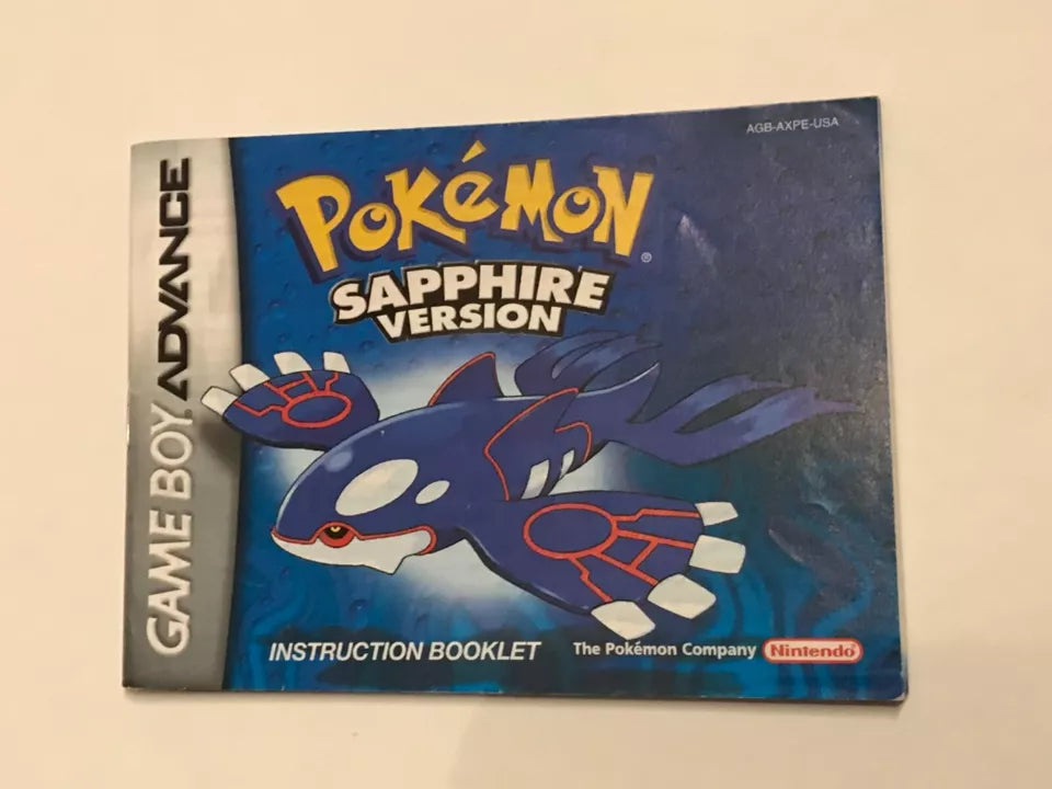 Gameboy Advanced Manual Instruction Booklet Book GBA YOU CHOOSE