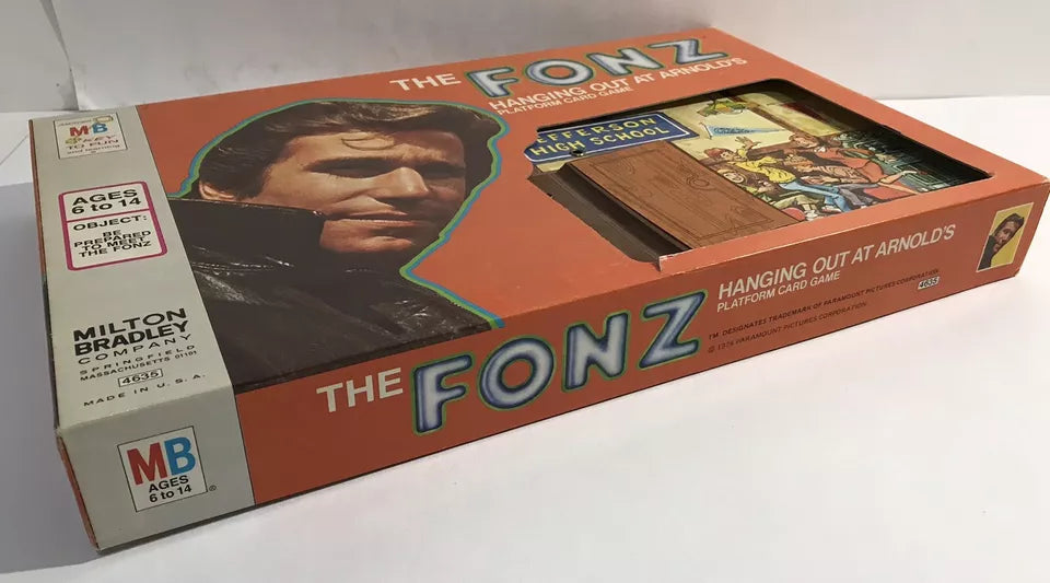 1976 The Fonz Hanging Out At Arnold's Board Game MB Complete Happy Days