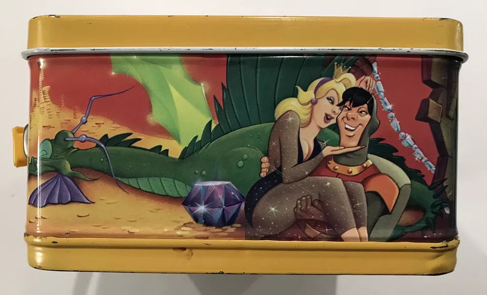 Vintage 1983 Dragon's Lair Metal Lunch Box Only No Thermos