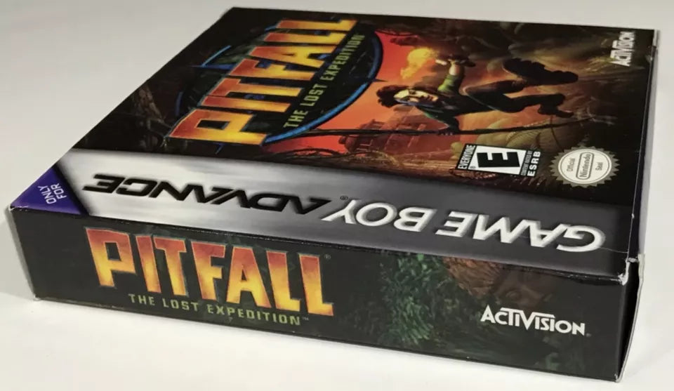 Pitfall The Lost Expedition Nintendo Gameboy Advance GBA Box Manual Complete