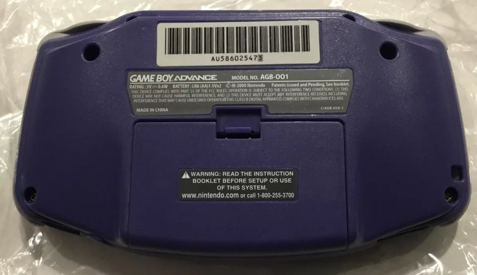 K-Mart Exclusive Indigo Nintendo Gameboy Advance GBA Limited Ed. Complete Mint