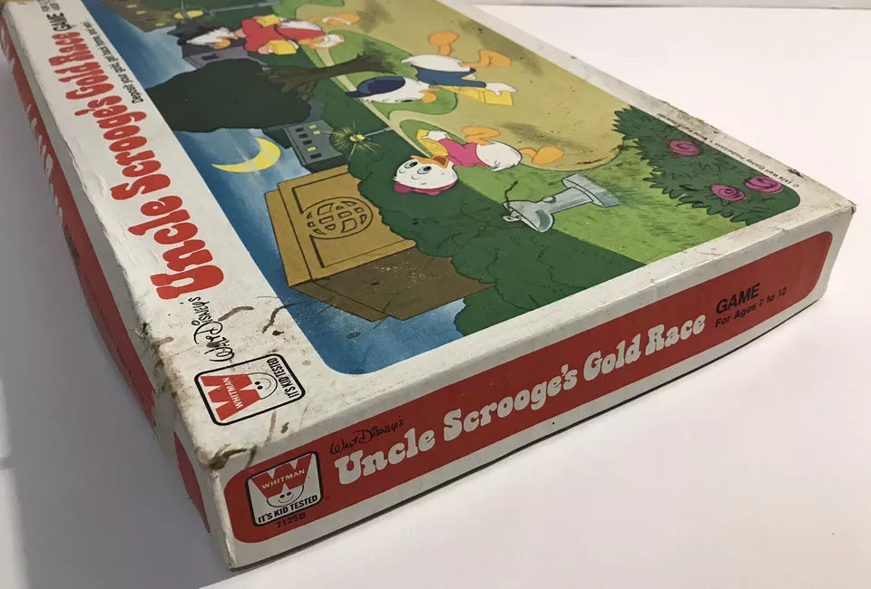 1976 Whitman Walt Disney’s Uncle Scrooge’s Gold Race Board Game New Unpunched