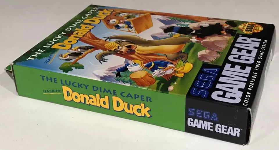 Donald Duck The Lucky Dime Caper Sega Game Gear Box Manual Complete RARE