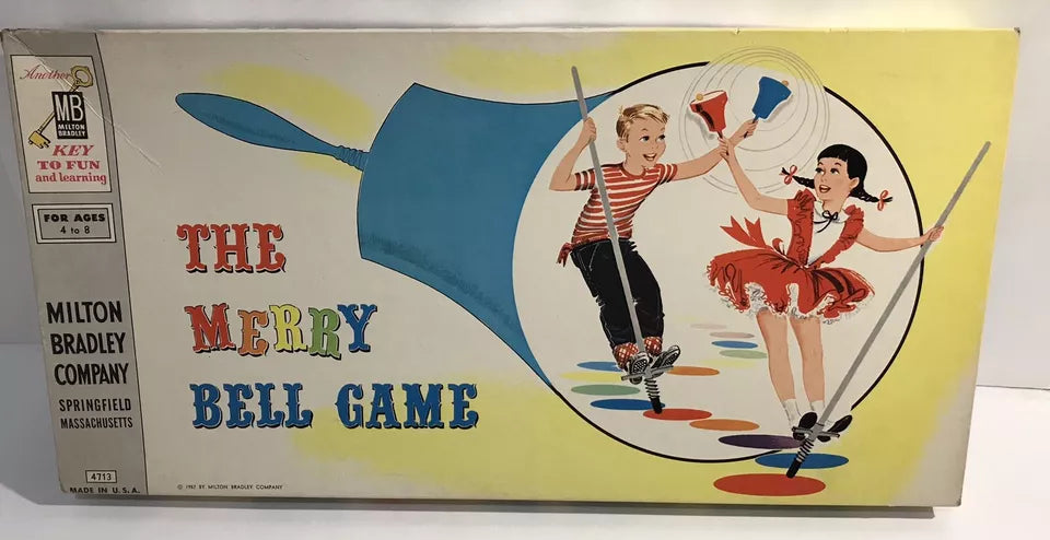 Vintage 1957 The Merry Bell Game Milton Bradley Complete