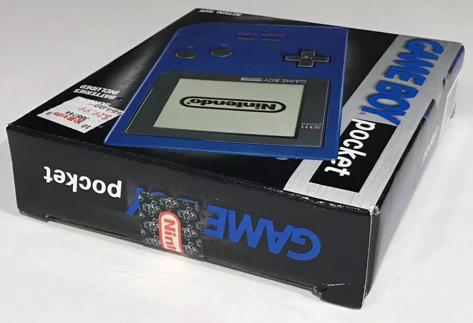 Blue Nintendo Game Boy Pocket System Console NEW Factory Sealed In Box Nr Mint