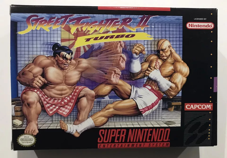 Super Nintendo Street Fighter II 2 Turbo CIB Complete! SNES Near Mint