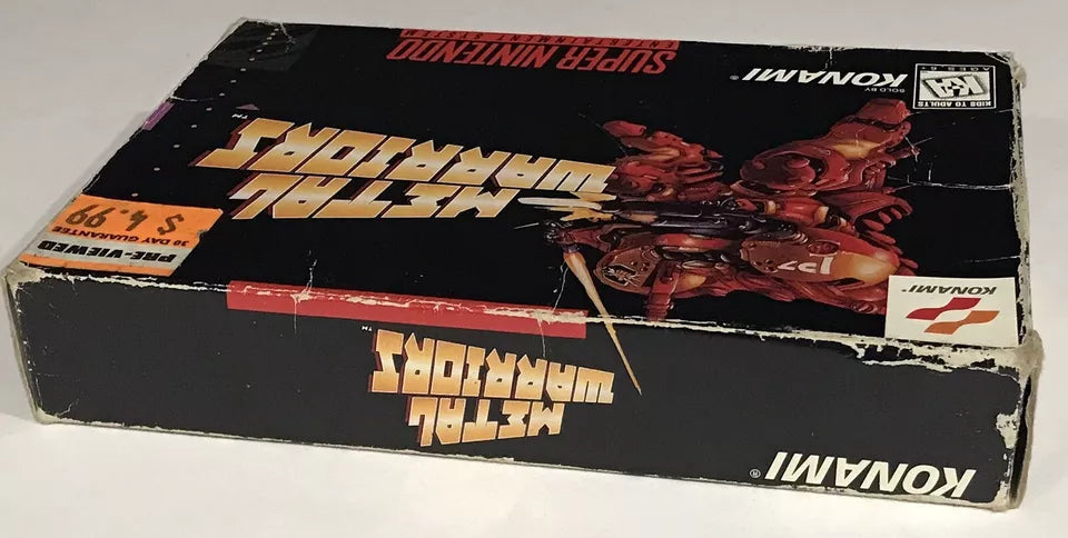 Metal Warriors (Super Nintendo, 1995) Box ONLY, No Game, SNES, Very Rare Konami