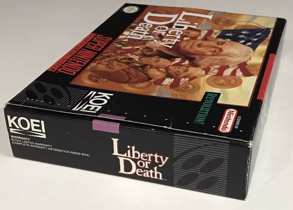 Liberty or Death (Super Nintendo | SNES) Authentic BOX ONLY