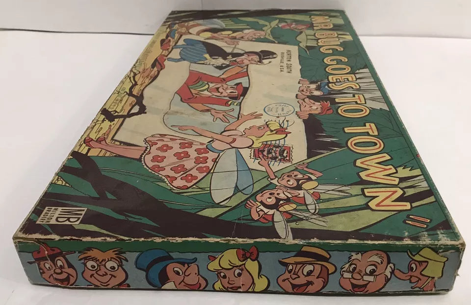 MR. BUG GOES TO TOWN BOARD GAME BY MILTON BRADLEY 1955