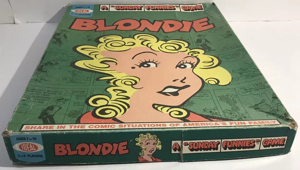 Vintage 1972 Ideal Blondie - A Sunday Funnies Board Game Complete