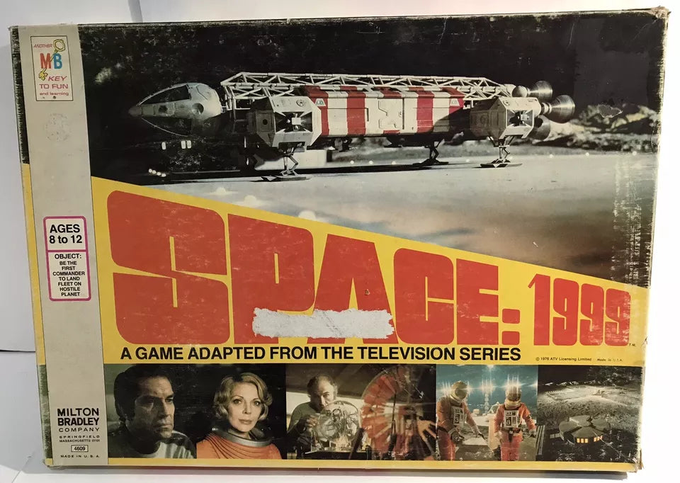 Vintage Space 1999 TV Series Milton Bradley Board Game 1976 mostly Unpunched