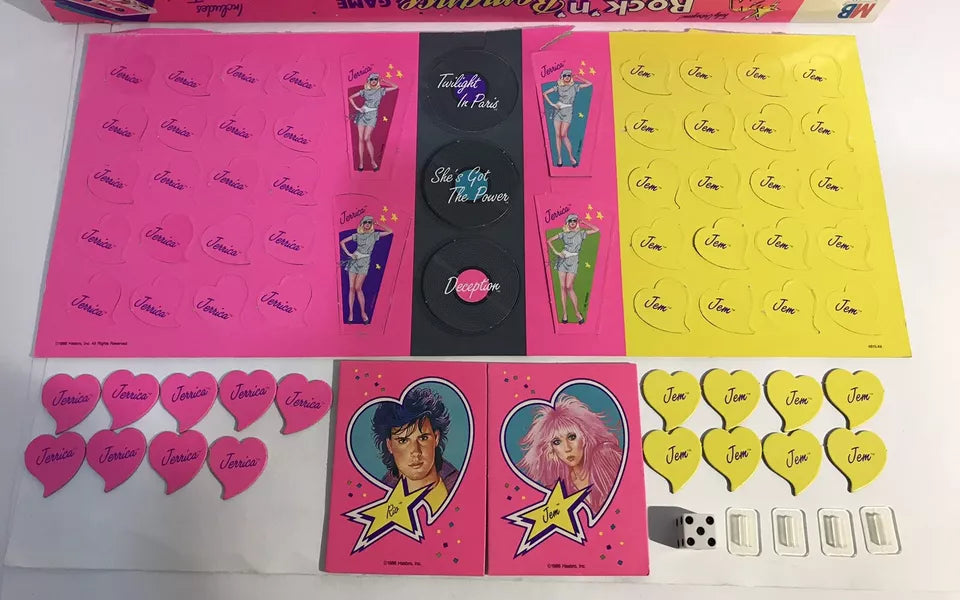 Vintage Jem Rock 'n' Romance MB board game Complete No Cassette