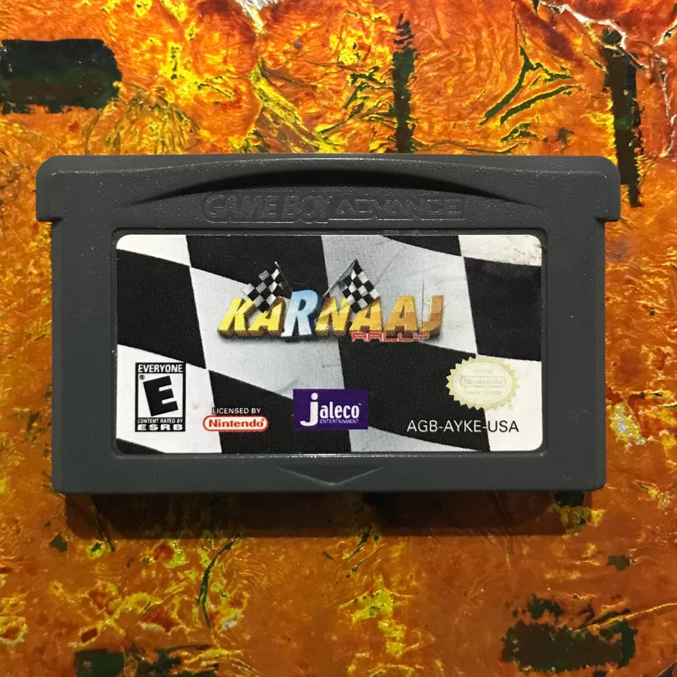 Karnaaj Nintendo Gameboy ADVANCE GBA Tested AUTHENTIC