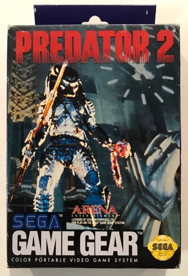 Predator 2 Sega Game Gear Box Manual Complete