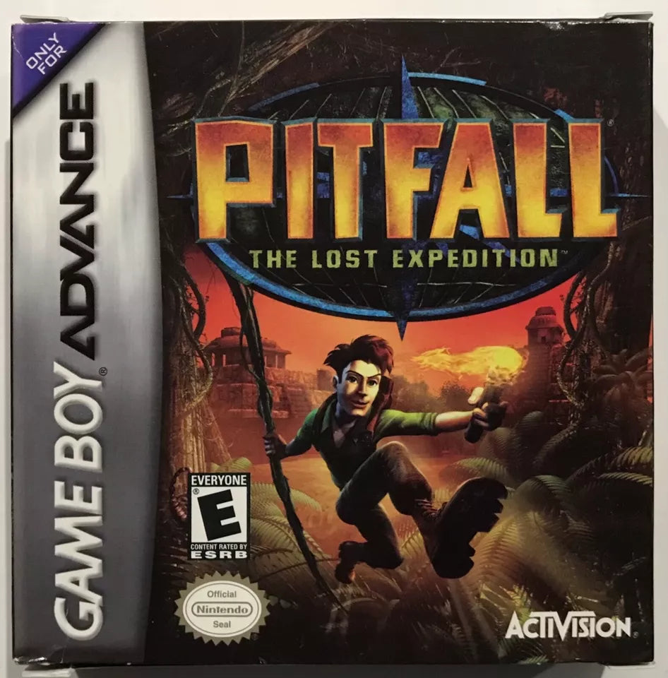 Pitfall The Lost Expedition Nintendo Gameboy Advance GBA Box Manual Complete