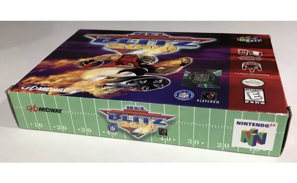 NFL Blitz 2000 Nintendo 64 N64 Authentic Original Box Manual Complete Nr Mint