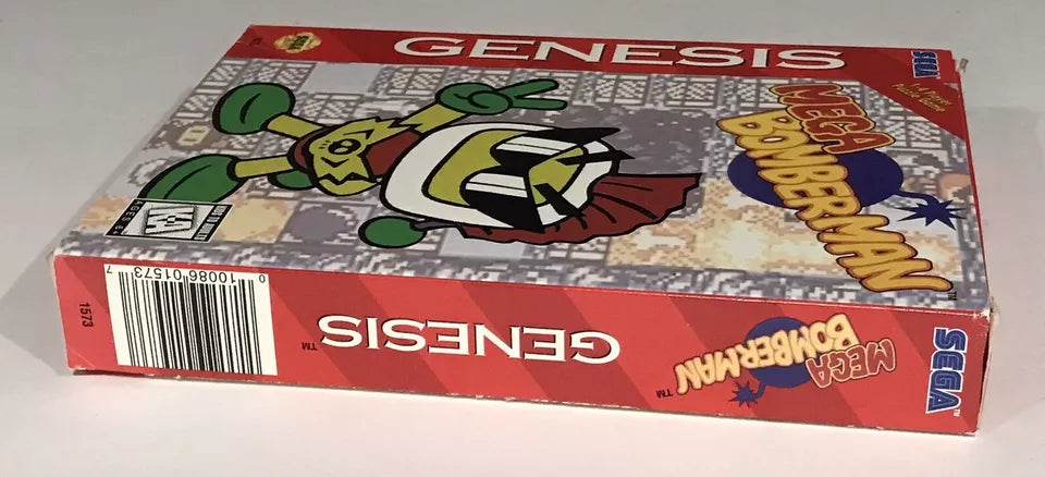 Mega Bomberman (SEGA Genesis) Authentic CARDBOARD BOX ONLY Near Mint