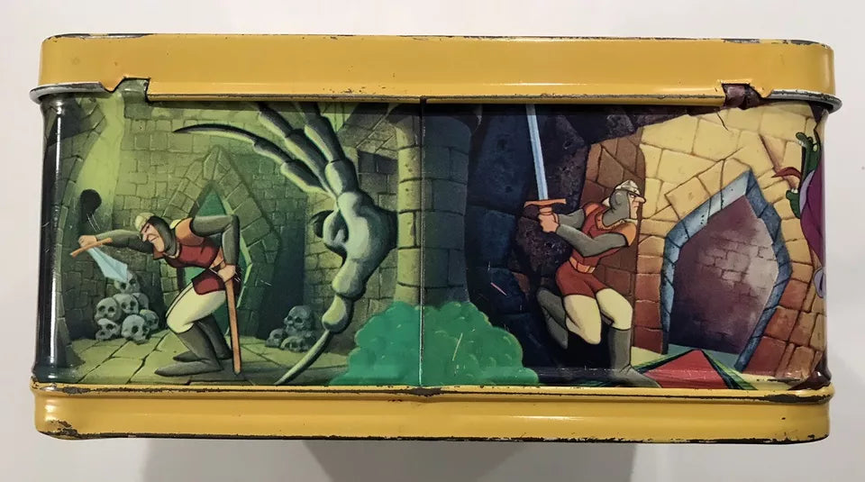 Vintage 1983 Dragon's Lair Metal Lunch Box Only No Thermos