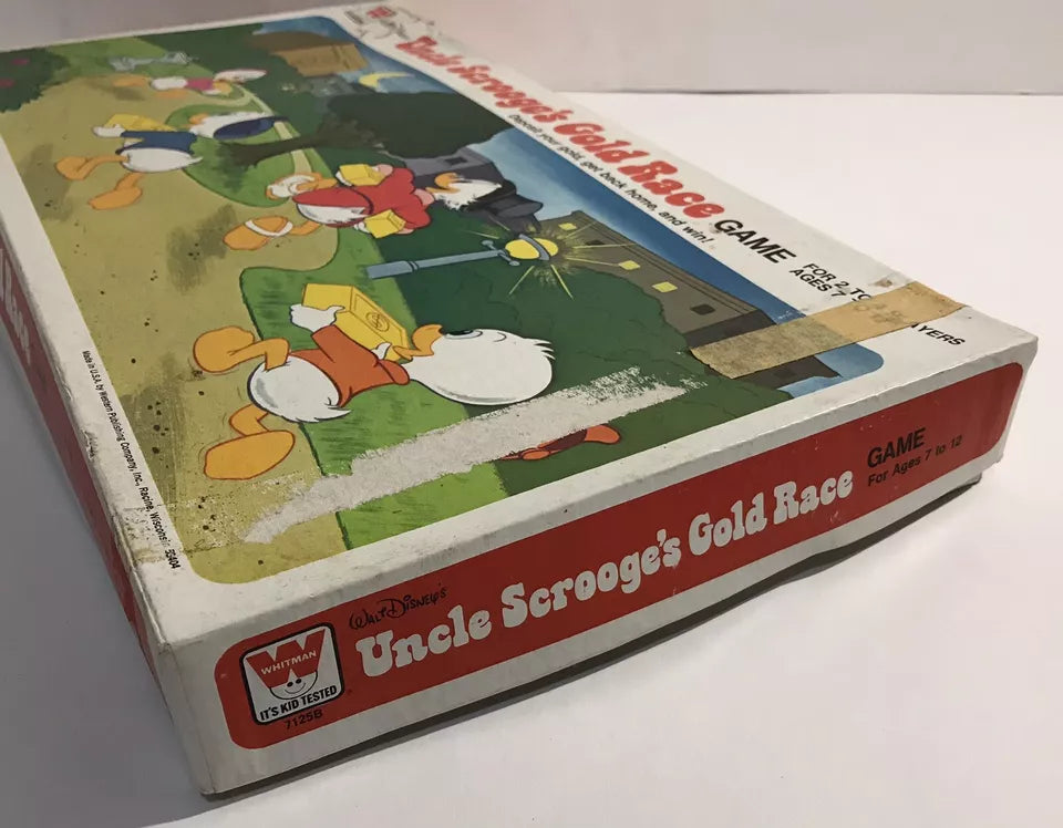 1976 Whitman Walt Disney’s Uncle Scrooge’s Gold Race Board Game New Unpunched