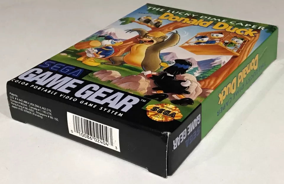 Donald Duck The Lucky Dime Caper Sega Game Gear Box Manual Complete RARE