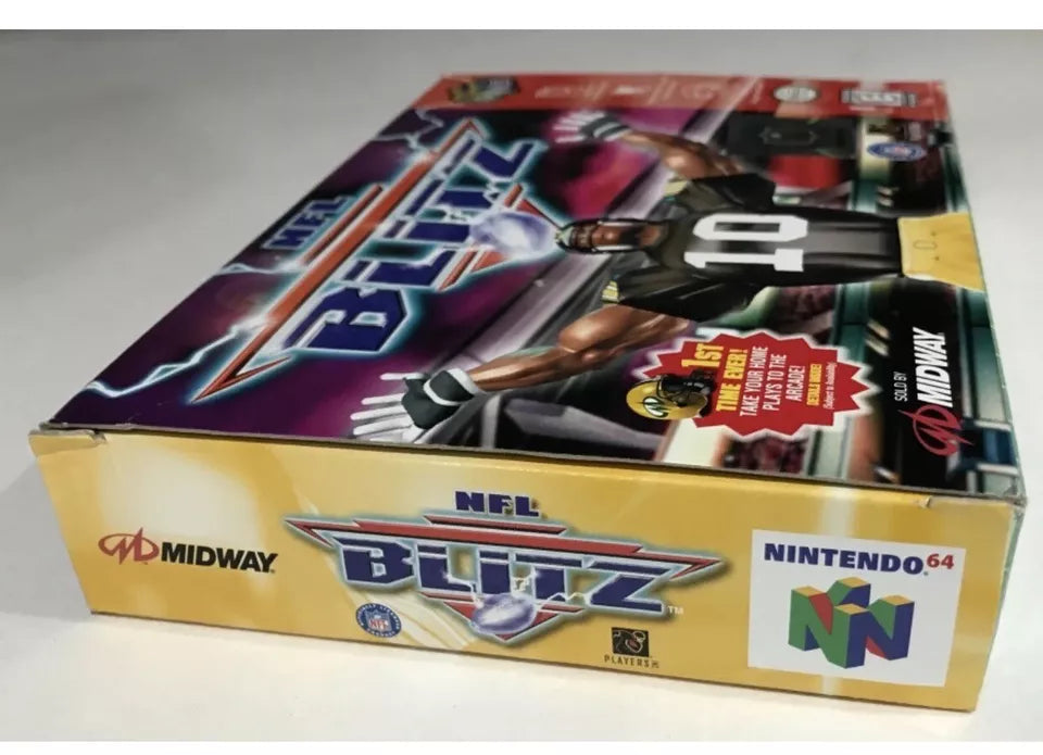 NFL BLITZ Nintendo 64 N64 Authentic Original Box Manual Complete Nr Mint