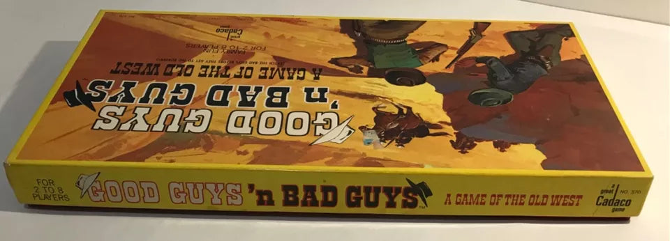 Cadaco Good Guys ’n Bad Guys A Game of Old West Board Game 1973 Complete Mint