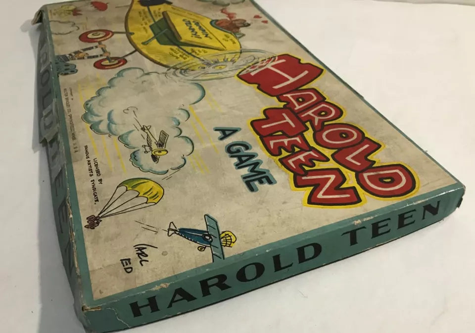 RARE 1920’s Harold Teen Board Game Carl Ed Comic Strip Based Milton Bradley FAIR