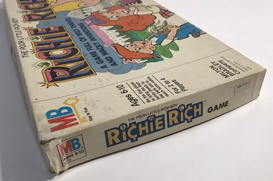 1982 Milton Bradly Richie Rich Wacky Inventions Board Game Vintage Unpunched New