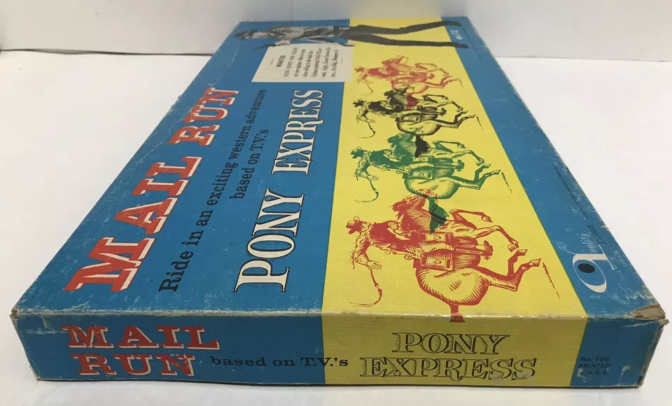 Mail Run Pony Express TV Series Based Quality Games 1960 Grant Sullivan Complete