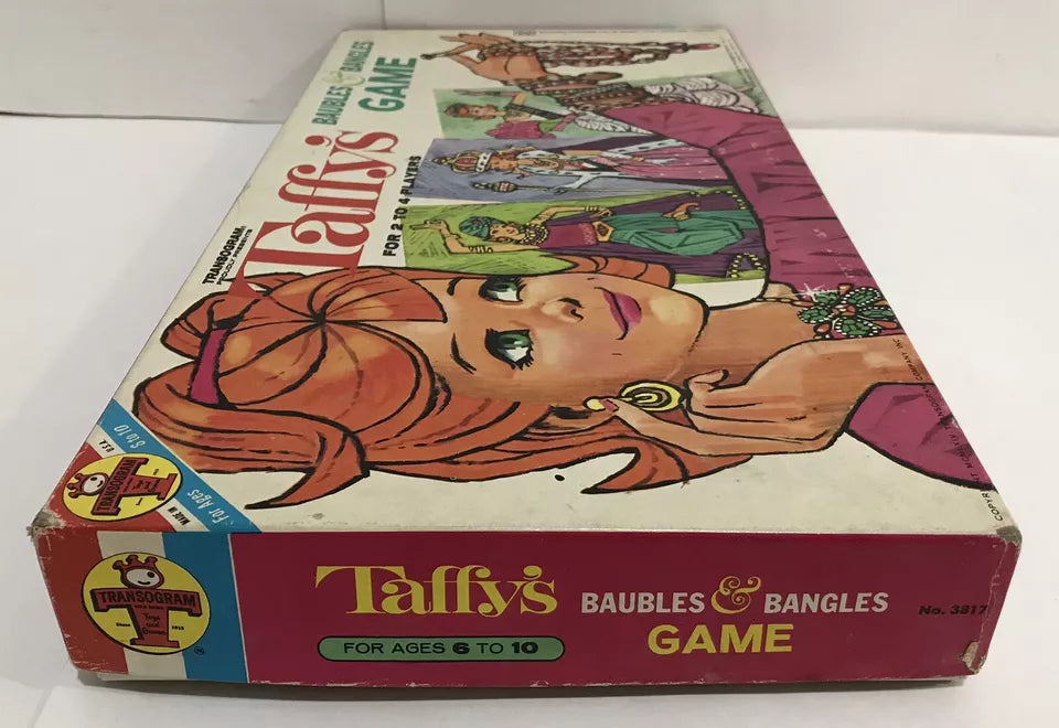 Vintage 1964 Transogram Taffy's Baubles and Bangles Game Box VG/EX Complete